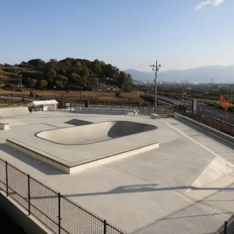 The Skatepark at a great location in Nagasaki ISAHAYA SKATEPARK